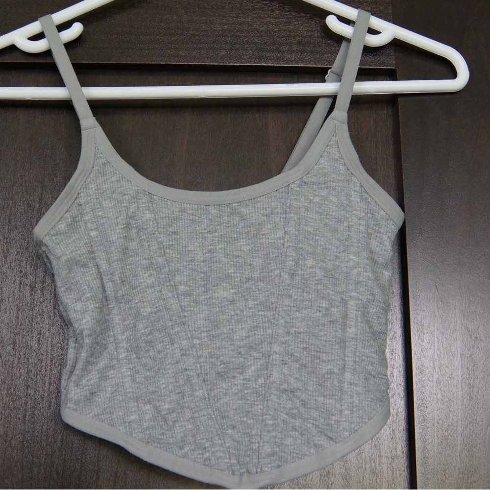 Target Gray Crop Top